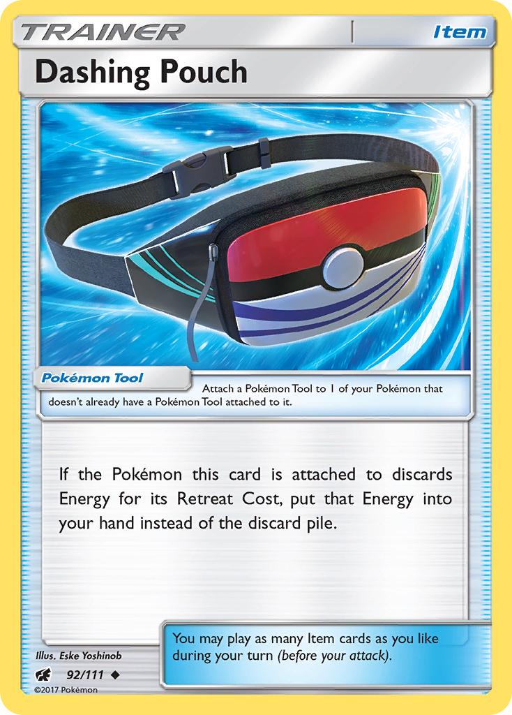 Dashing Pouch (92/111) [Sun & Moon: Crimson Invasion] | Jomio and Rueliete's Cards and Comics