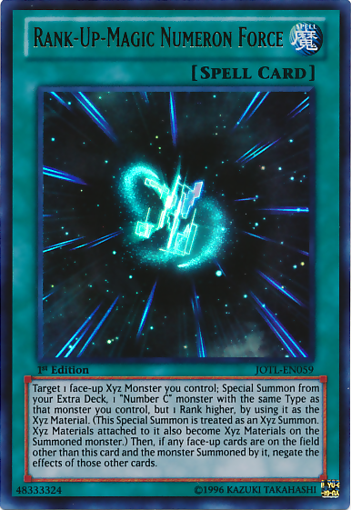 Rank-Up-Magic Numeron Force [JOTL-EN059] Ultra Rare | Jomio and Rueliete's Cards and Comics
