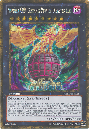 Number C88: Gimmick Puppet Disaster Leo [PGLD-EN021] Gold Secret Rare | Jomio and Rueliete's Cards and Comics