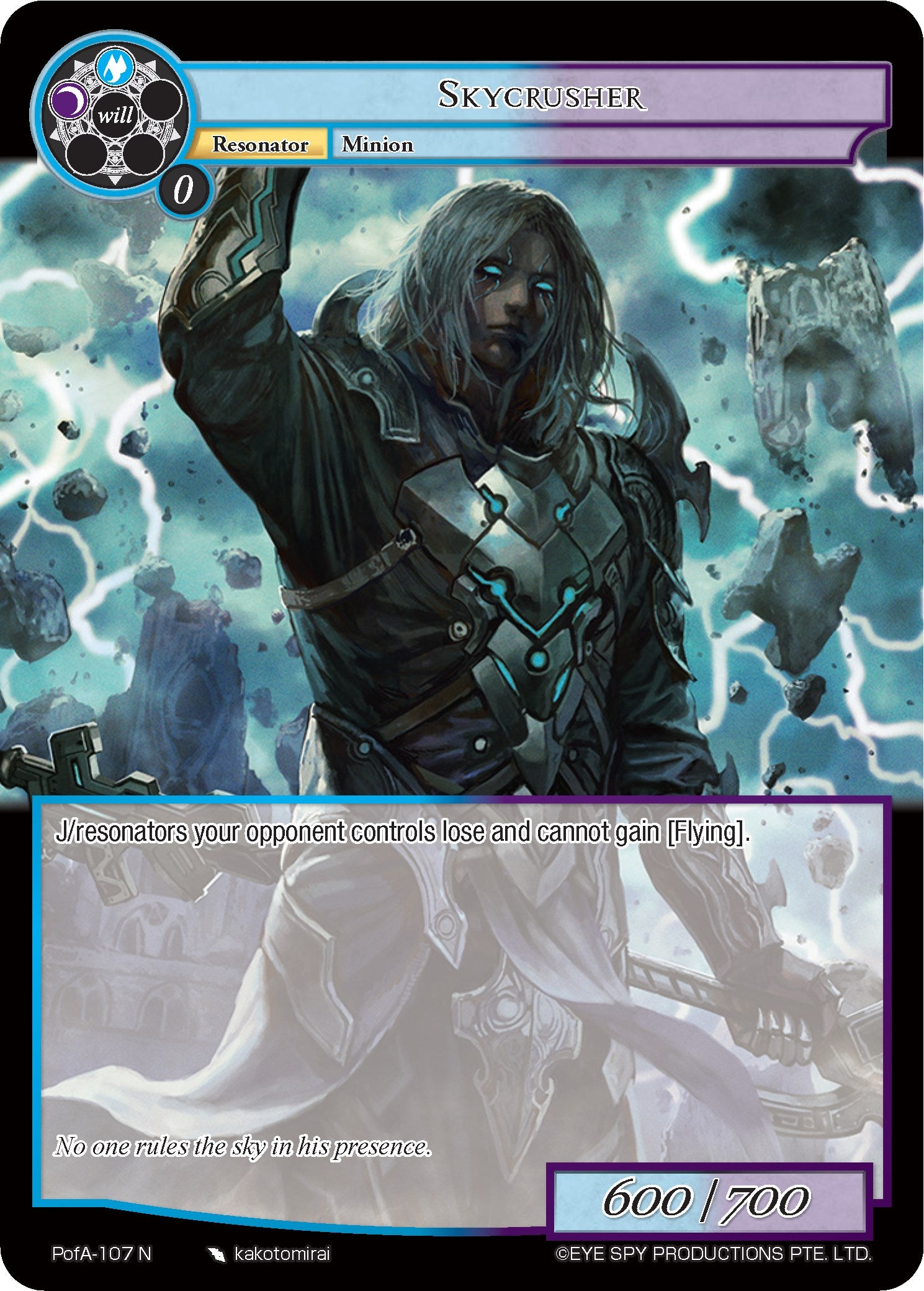 Skycrusher (PofA-107) [Alice Origin IV: Prologue of Attoractia] | Jomio and Rueliete's Cards and Comics