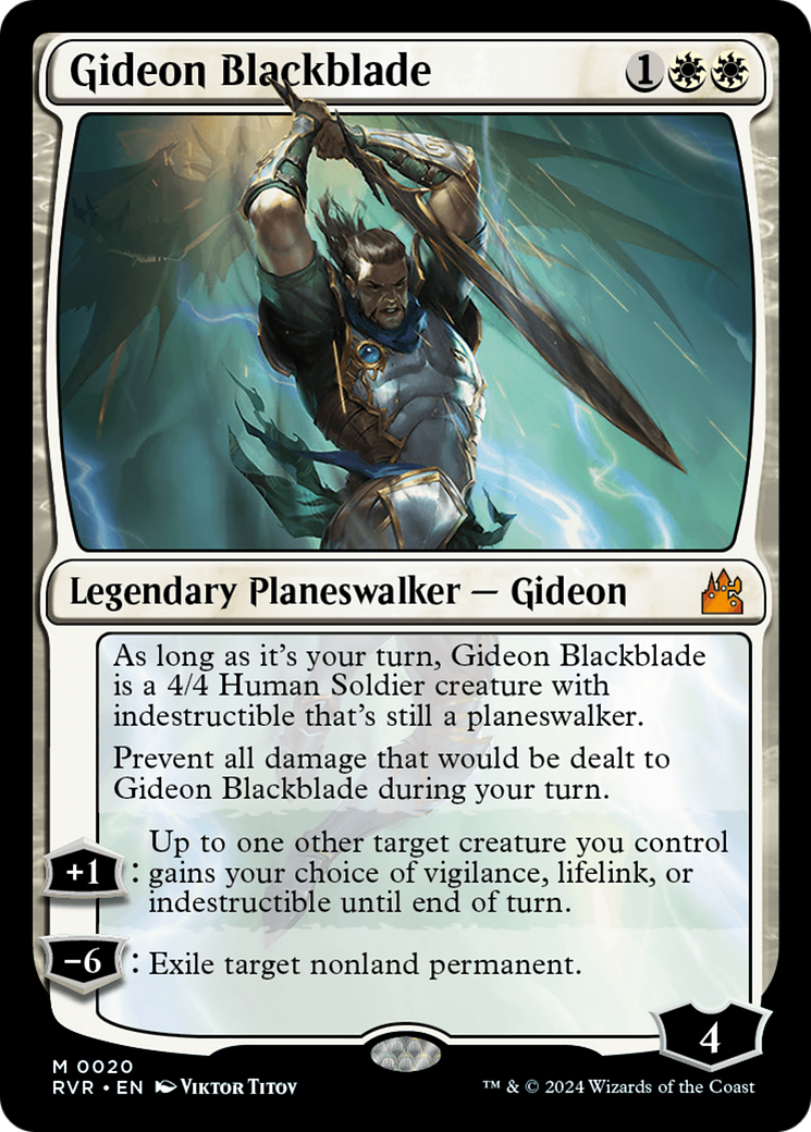 Gideon Blackblade [Ravnica Remastered] | Jomio and Rueliete's Cards and Comics