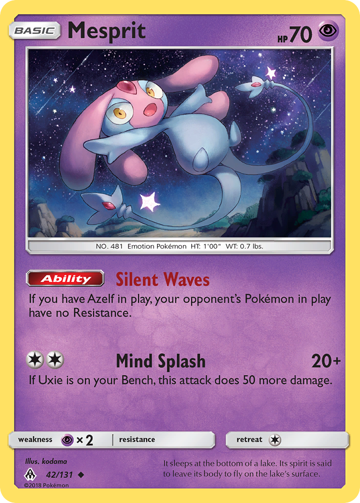 Mesprit (42/131) [Sun & Moon: Forbidden Light] | Jomio and Rueliete's Cards and Comics