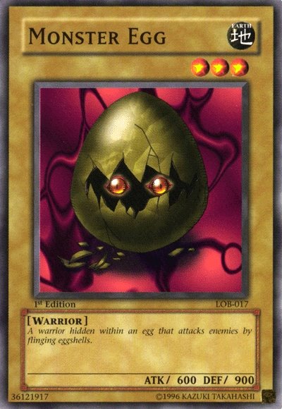 Monster Egg [LOB-017] Common | Jomio and Rueliete's Cards and Comics