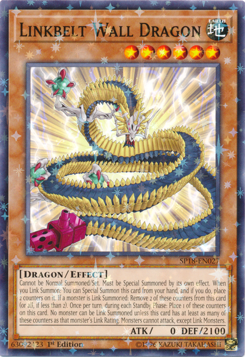 Linkbelt Wall Dragon (Starfoil) [SP18-EN027] Starfoil Rare | Jomio and Rueliete's Cards and Comics