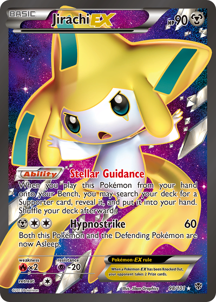 Jirachi EX (98/101) [Black & White: Plasma Blast] | Jomio and Rueliete's Cards and Comics