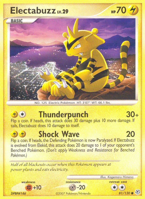 Electabuzz (81/130) [Diamond & Pearl: Base Set] | Jomio and Rueliete's Cards and Comics