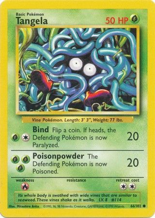 Tangela (66/102) [Base Set Unlimited] | Jomio and Rueliete's Cards and Comics