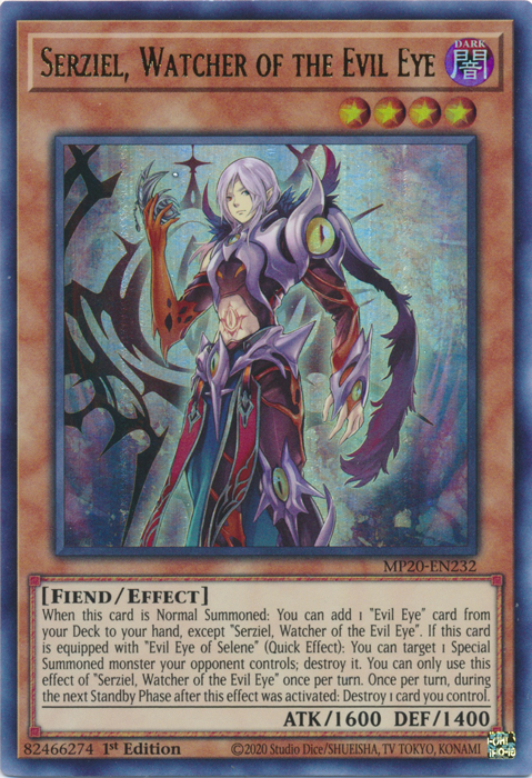 Serziel, Watcher of the Evil Eye [MP20-EN232] Ultra Rare | Jomio and Rueliete's Cards and Comics