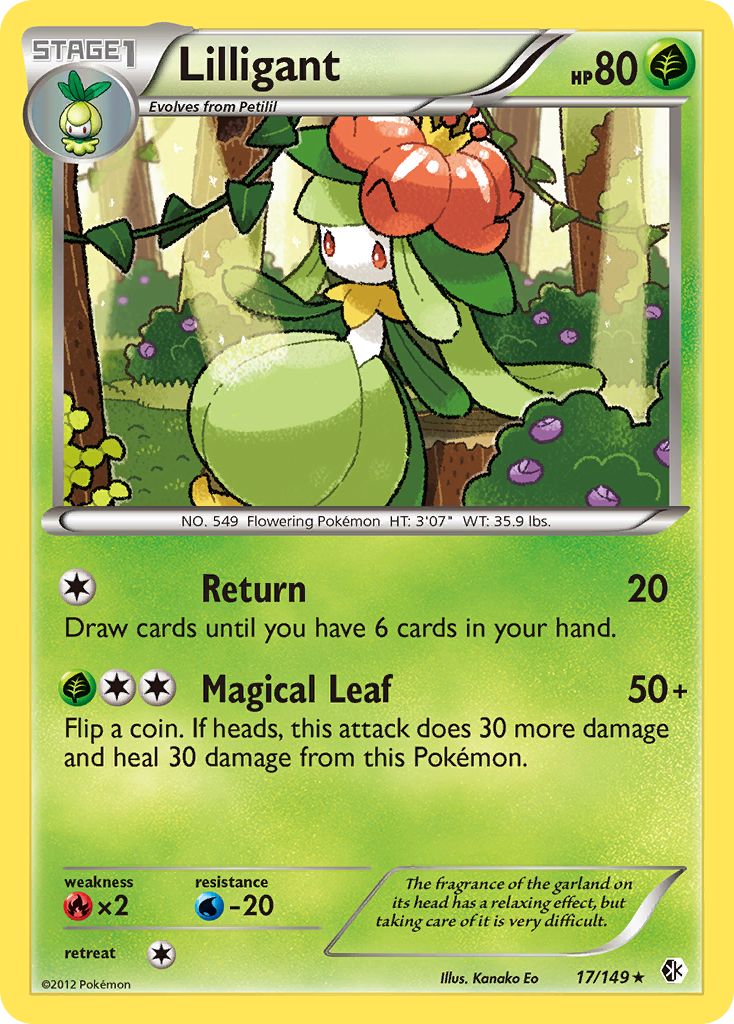 Lilligant (17/149) [Black & White: Boundaries Crossed] | Jomio and Rueliete's Cards and Comics