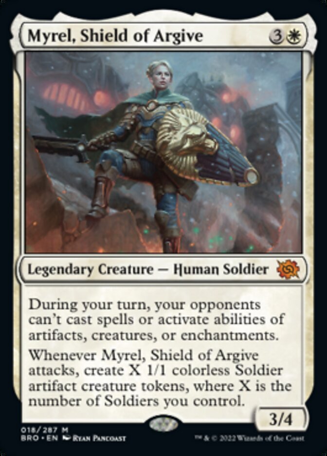 Myrel, Shield of Argive [The Brothers' War] | Jomio and Rueliete's Cards and Comics