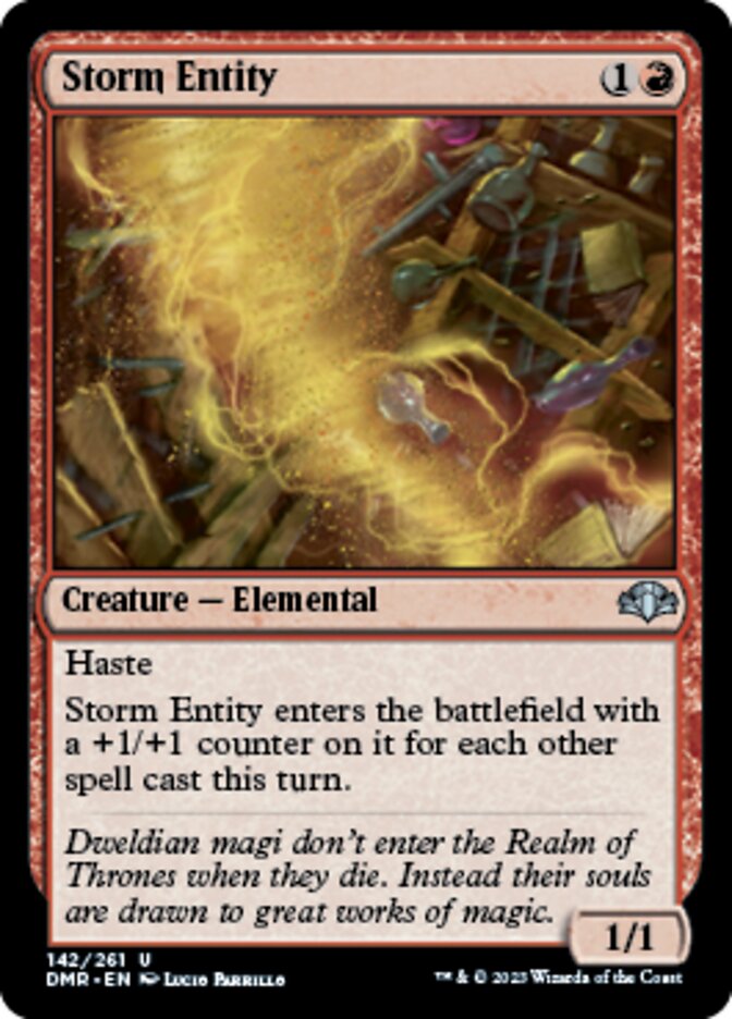 Storm Entity [Dominaria Remastered] | Jomio and Rueliete's Cards and Comics