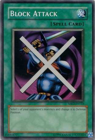 Block Attack [MRD-EN133] Common | Jomio and Rueliete's Cards and Comics