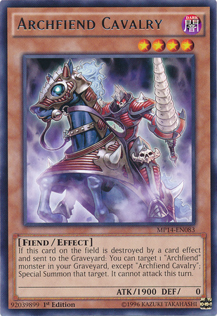 Archfiend Cavalry [MP14-EN083] Rare | Jomio and Rueliete's Cards and Comics