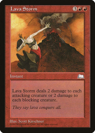 Lava Storm [Weatherlight] | Jomio and Rueliete's Cards and Comics