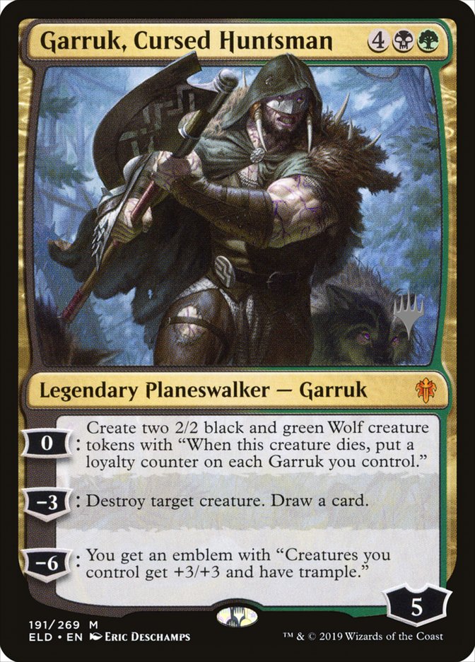 Garruk, Cursed Huntsman (Promo Pack) [Throne of Eldraine Promos] | Jomio and Rueliete's Cards and Comics