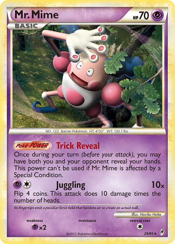 Mr. Mime (29/95) [HeartGold & SoulSilver: Call of Legends] | Jomio and Rueliete's Cards and Comics