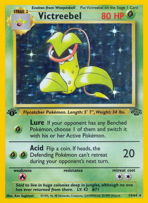 Victreebel (14/64) [Jungle 1st Edition] | Jomio and Rueliete's Cards and Comics