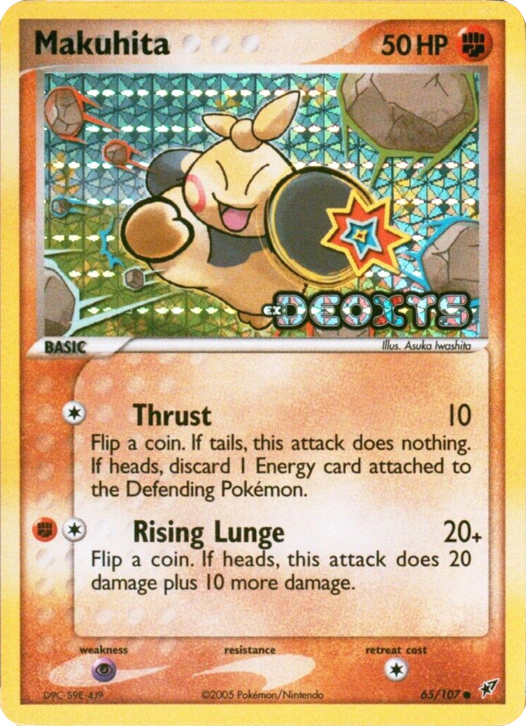 Makuhita (65/107) (Stamped) [EX: Deoxys] | Jomio and Rueliete's Cards and Comics