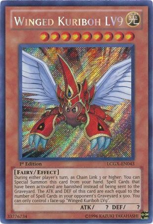 Winged Kuriboh LV9 [LCGX-EN043] Secret Rare | Jomio and Rueliete's Cards and Comics