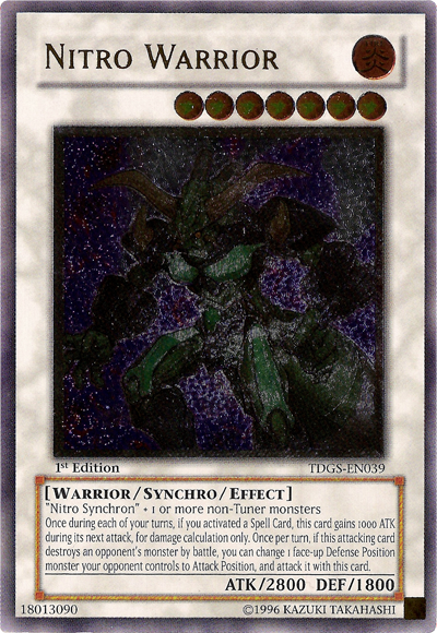 Nitro Warrior (UTR) [TDGS-EN039] Ultimate Rare | Jomio and Rueliete's Cards and Comics