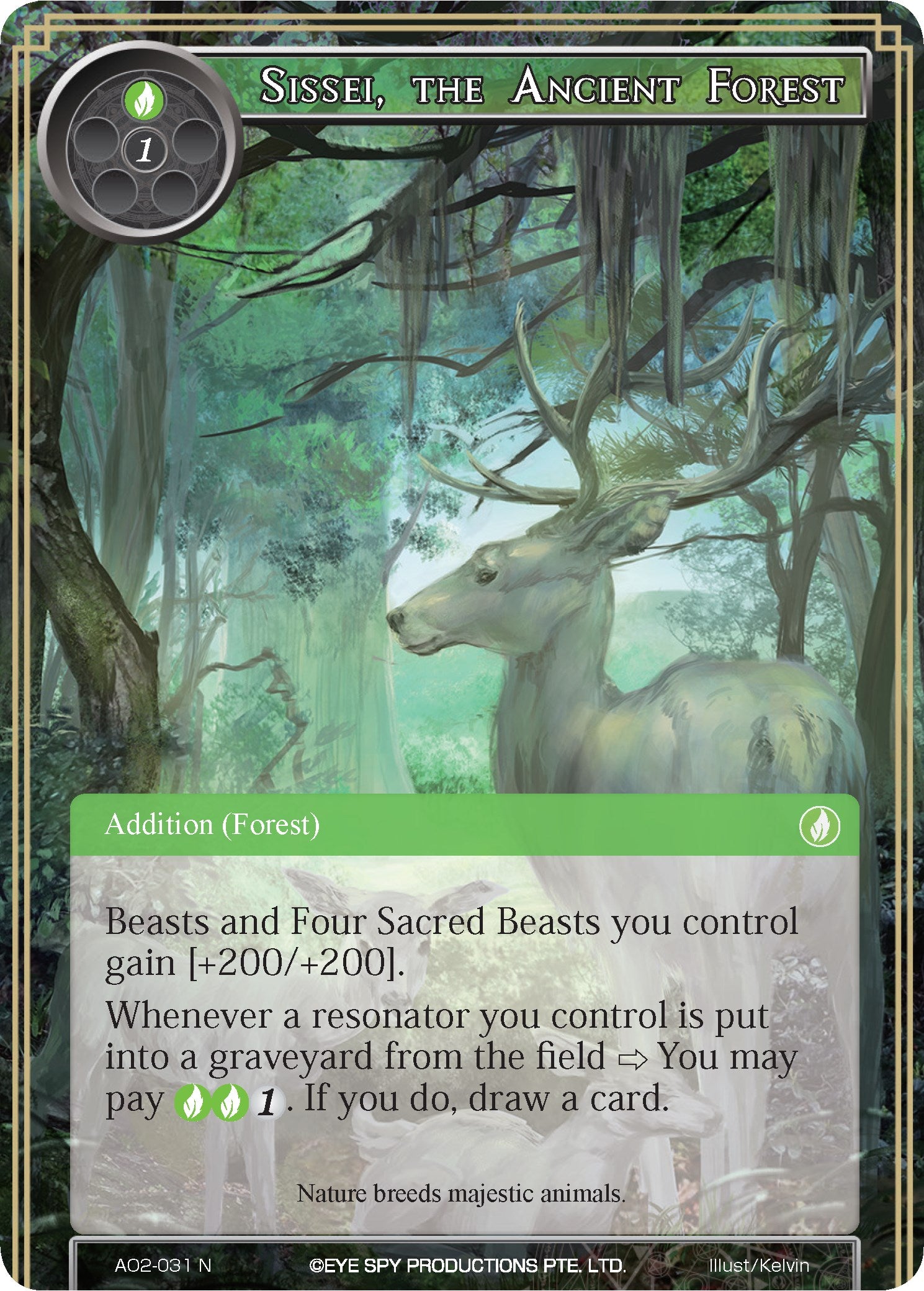 Sissei, the Ancient Forest (AO2-031) [Alice Origin II] | Jomio and Rueliete's Cards and Comics