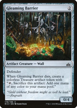 Gleaming Barrier [Rivals of Ixalan] | Jomio and Rueliete's Cards and Comics