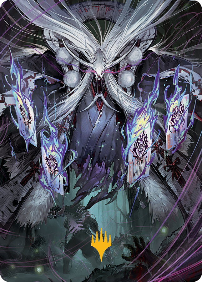 Horobi, Death's Wail Art Card (Gold-Stamped Signature) [March of the Machine Art Series] | Jomio and Rueliete's Cards and Comics