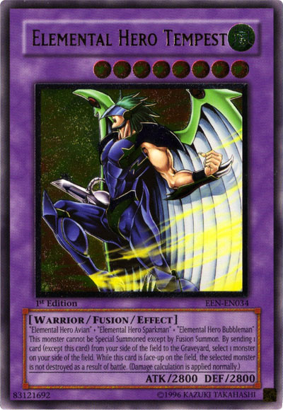 Elemental Hero Tempest [EEN-EN034] Ultimate Rare | Jomio and Rueliete's Cards and Comics