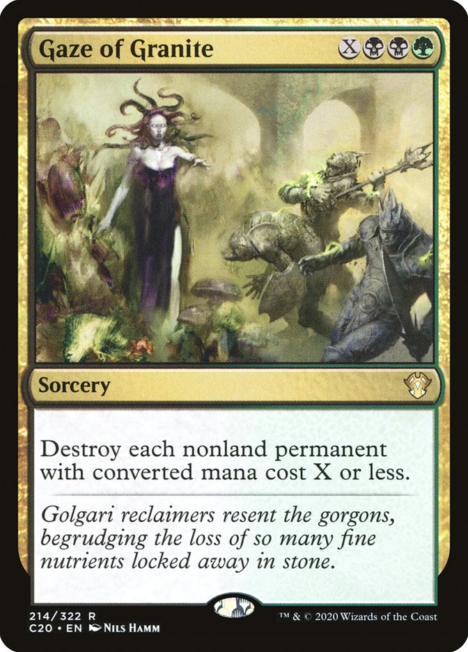 Gaze of Granite [Commander 2020] | Jomio and Rueliete's Cards and Comics