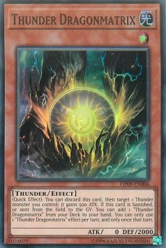Thunder Dragonmatrix [OP09-EN006] Super Rare | Jomio and Rueliete's Cards and Comics