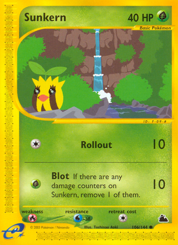 Sunkern (106/144) [Skyridge] | Jomio and Rueliete's Cards and Comics