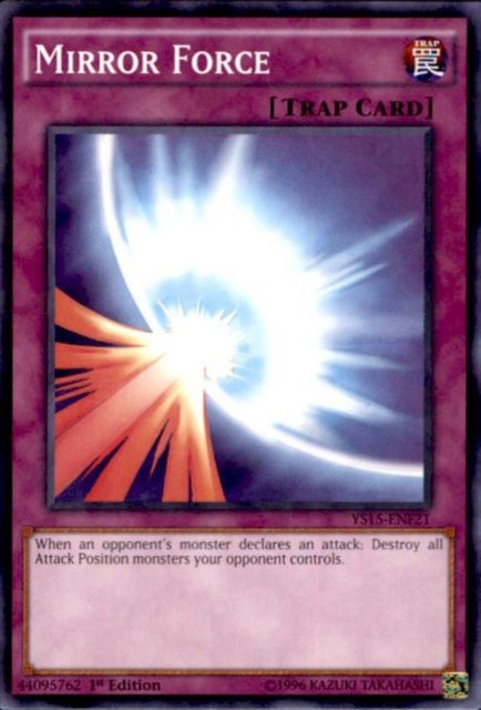 Mirror Force [YS15-ENF21] Shatterfoil Rare | Jomio and Rueliete's Cards and Comics