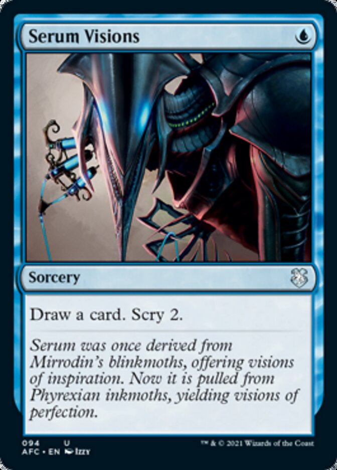 Serum Visions [Dungeons & Dragons: Adventures in the Forgotten Realms Commander] | Jomio and Rueliete's Cards and Comics