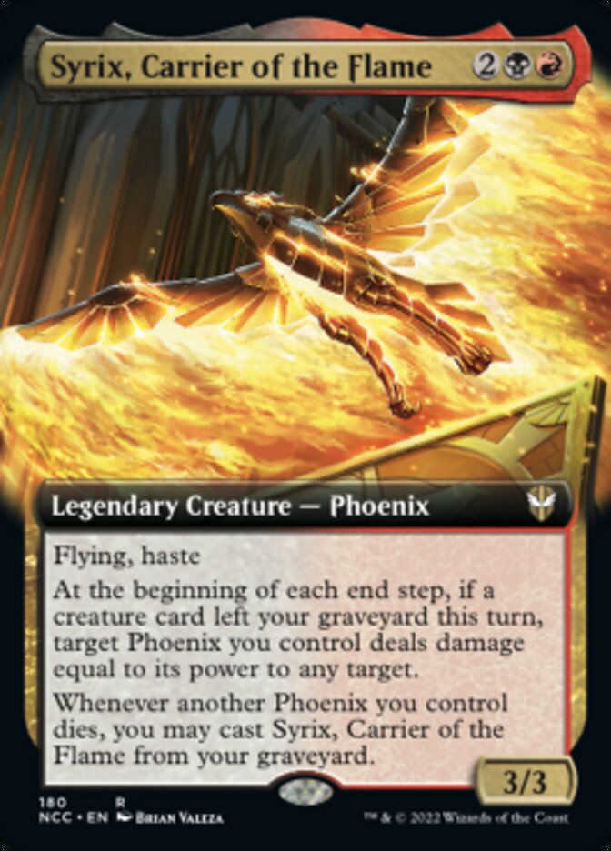 Syrix, Carrier of the Flame (Extended Art) [Streets of New Capenna Commander] | Jomio and Rueliete's Cards and Comics