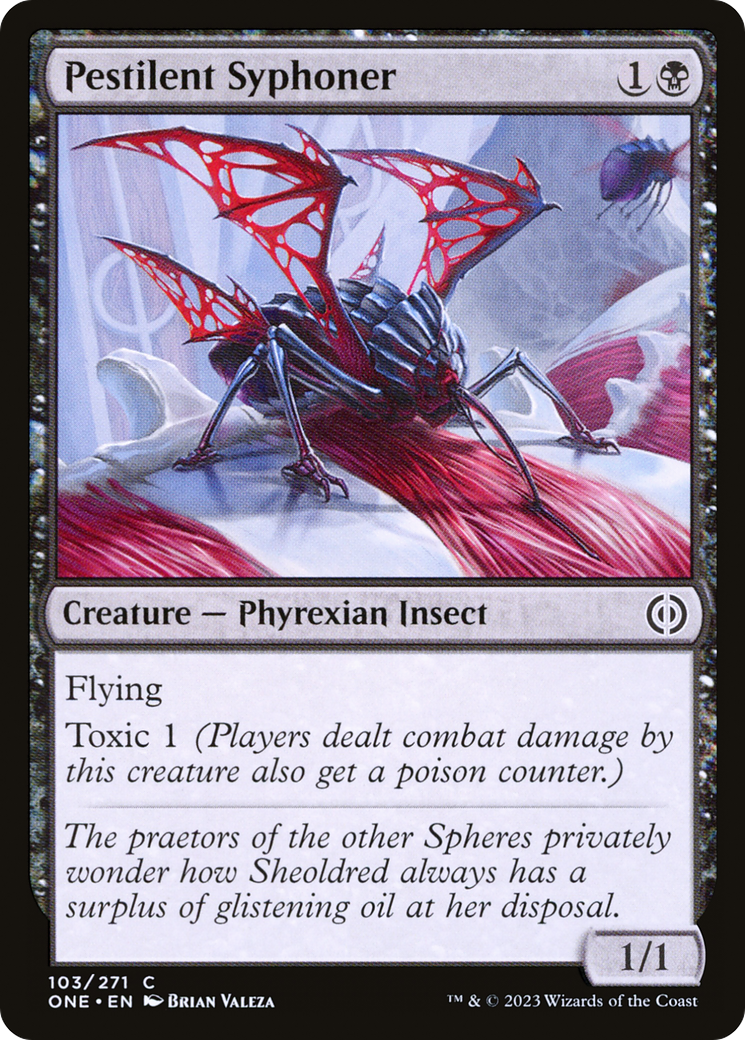 Pestilent Syphoner [Phyrexia: All Will Be One] | Jomio and Rueliete's Cards and Comics