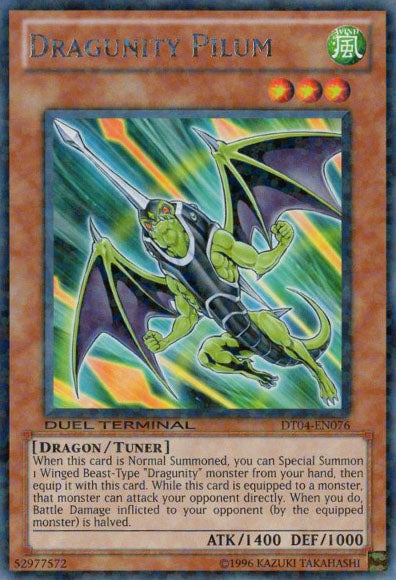 Dragunity Pilum [DT04-EN076] Rare | Jomio and Rueliete's Cards and Comics