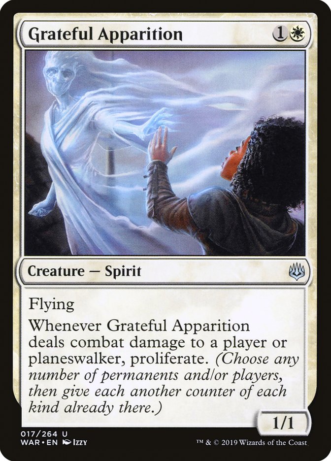 Grateful Apparition [War of the Spark] | Jomio and Rueliete's Cards and Comics