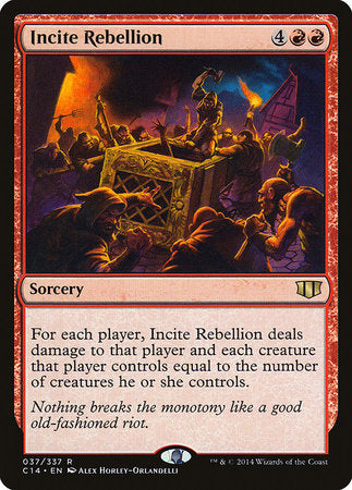 Incite Rebellion [Commander 2014] | Jomio and Rueliete's Cards and Comics