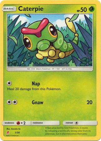 Caterpie (1/30) [Sun & Moon: Trainer Kit - Lycanroc] | Jomio and Rueliete's Cards and Comics