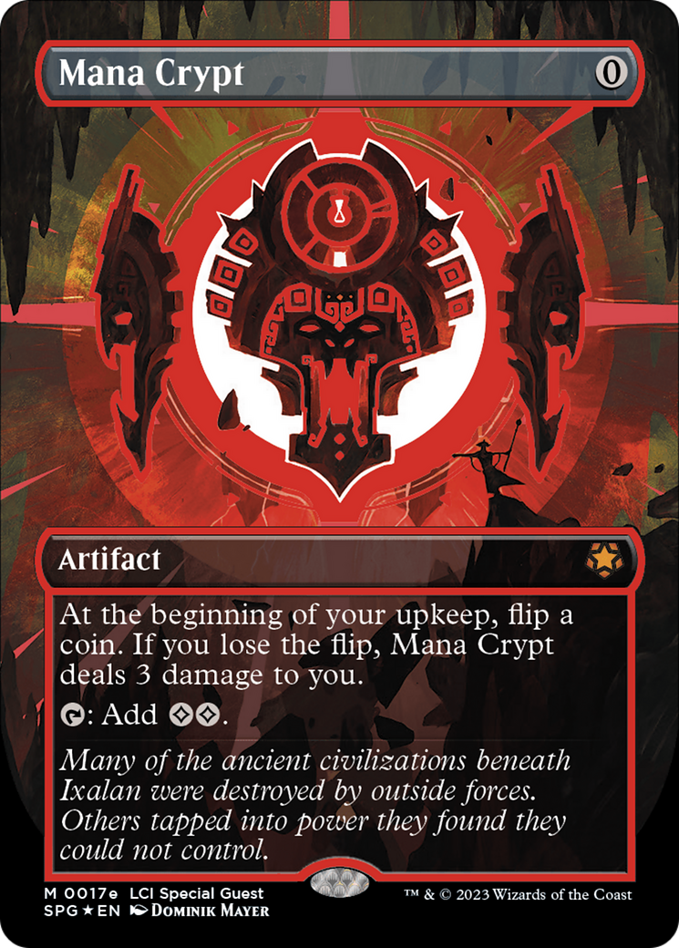 Mana Crypt (0017e) (Borderless) [The Lost Caverns of Ixalan Special Guests] | Jomio and Rueliete's Cards and Comics