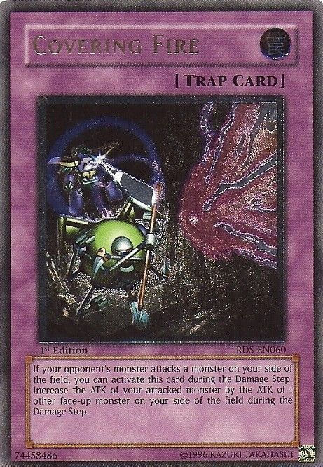 Covering Fire (UTR) [RDS-EN060] Ultimate Rare | Jomio and Rueliete's Cards and Comics