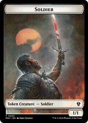 Soldier // Kobolds of Kher Keep Double-Sided Token [Murders at Karlov Manor Commander Tokens] | Jomio and Rueliete's Cards and Comics