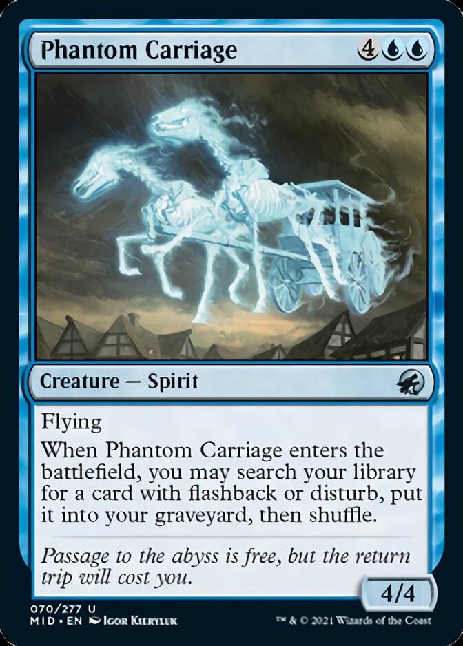 Phantom Carriage [Innistrad: Midnight Hunt] | Jomio and Rueliete's Cards and Comics