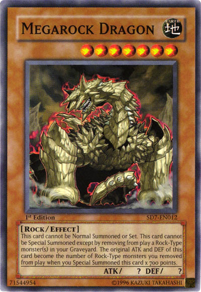 Megarock Dragon [SD7-EN012] Common | Jomio and Rueliete's Cards and Comics