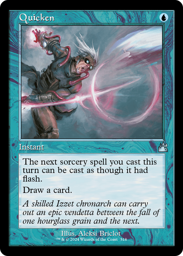 Quicken (Retro Frame) [Ravnica Remastered] | Jomio and Rueliete's Cards and Comics