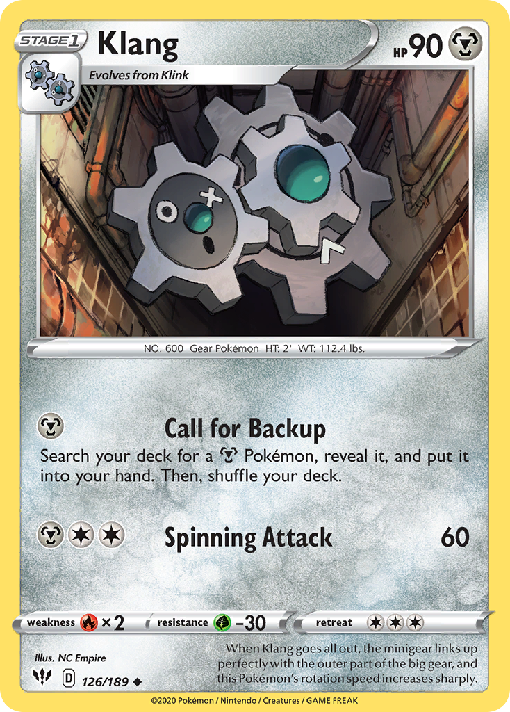 Klang (126/189) [Sword & Shield: Darkness Ablaze] | Jomio and Rueliete's Cards and Comics