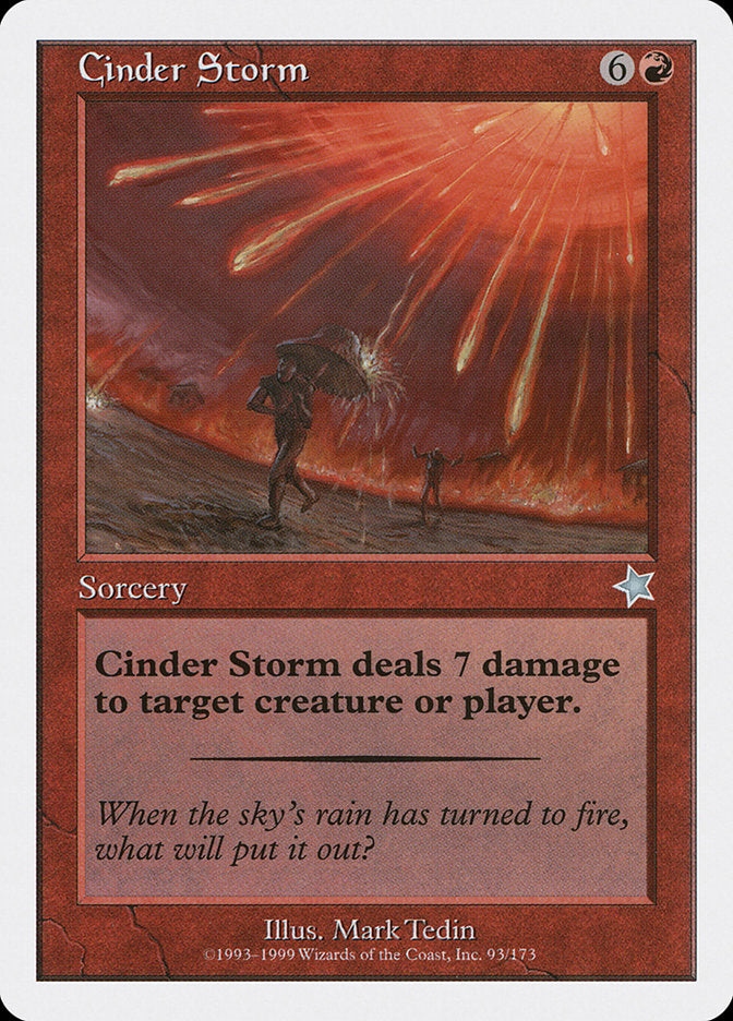 Cinder Storm [Starter 1999] | Jomio and Rueliete's Cards and Comics