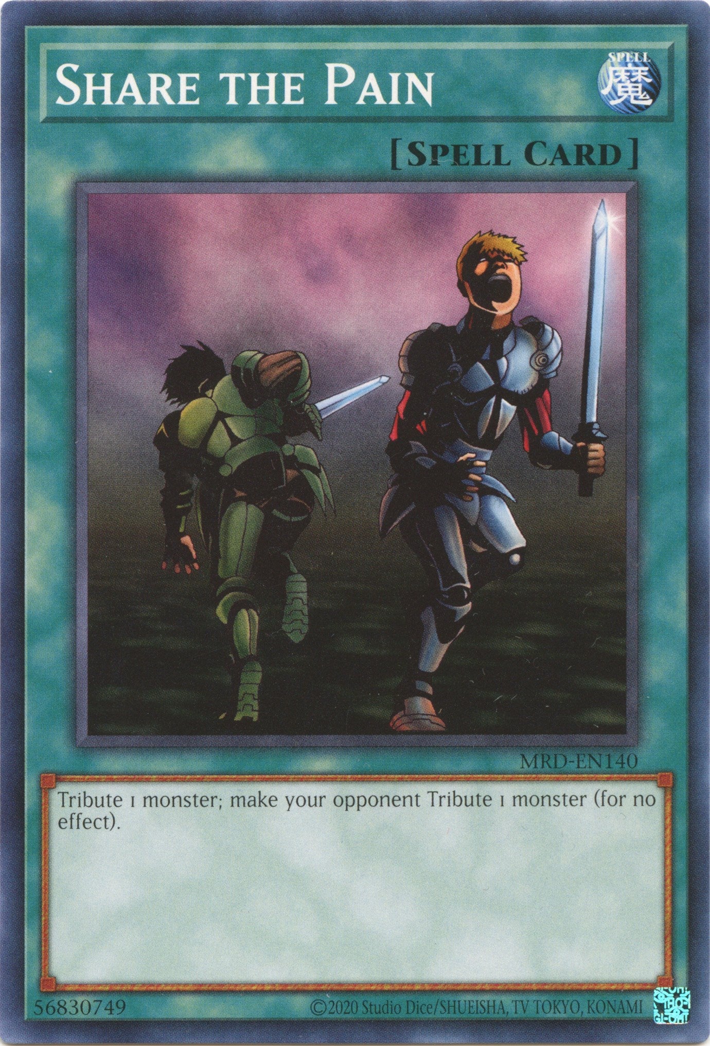 Share the Pain (25th Anniversary) [MRD-EN140] Common | Jomio and Rueliete's Cards and Comics