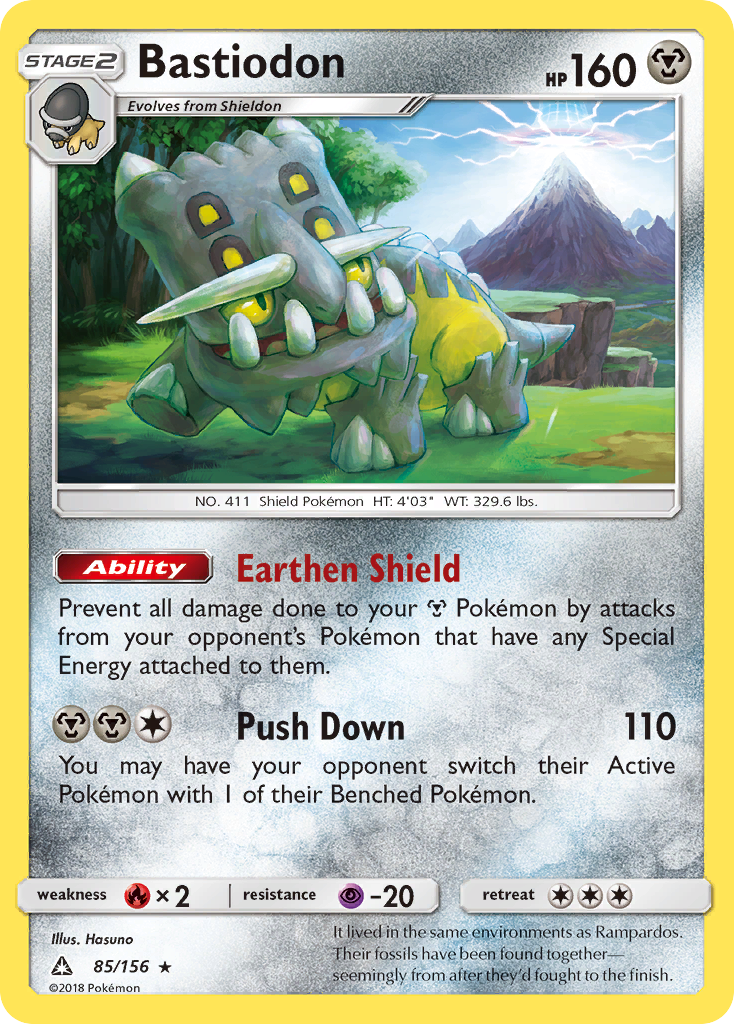 Bastiodon (85/156) [Sun & Moon: Ultra Prism] | Jomio and Rueliete's Cards and Comics