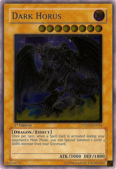 Dark Horus (UTR) [PTDN-EN016] Ultimate Rare | Jomio and Rueliete's Cards and Comics